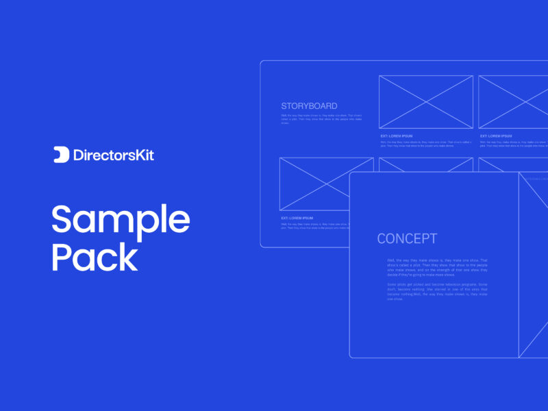 DirectorsKit Free Sample Pack