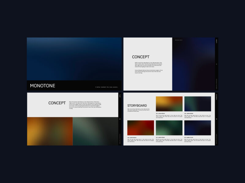 Monotone – Directors Treatment